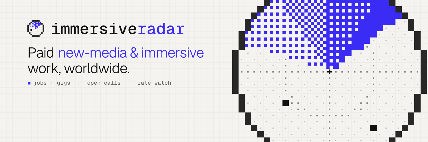 ImmersiveRadar banner with the block radar mark